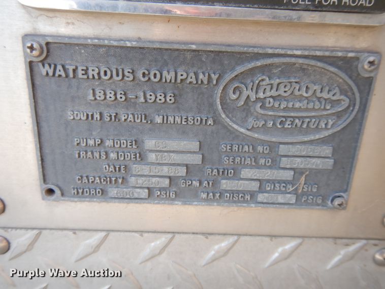 image for item DI8091 1988 Pierce  aerial platform fire truck