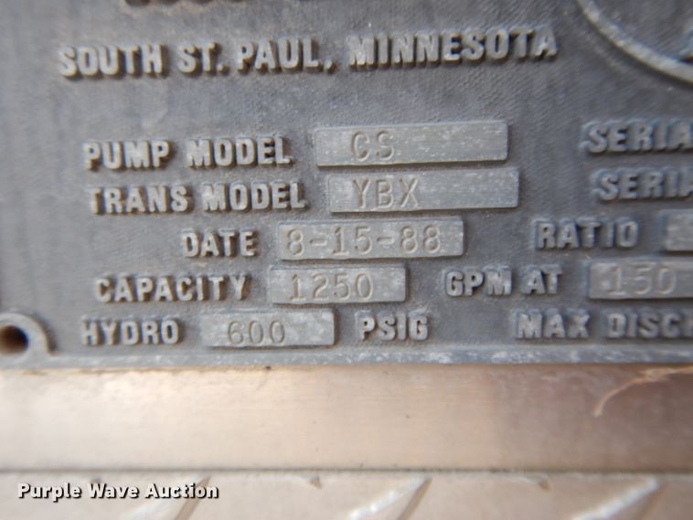 image for item DI8091 1988 Pierce  aerial platform fire truck