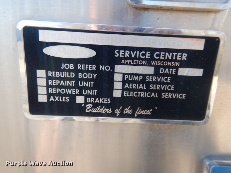 image for item DI8091 1988 Pierce  aerial platform fire truck