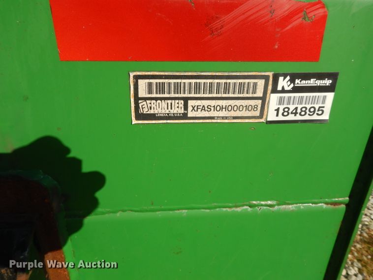 image for item DI8119 Frontier XFAS10H000108 skid steer snow pusher