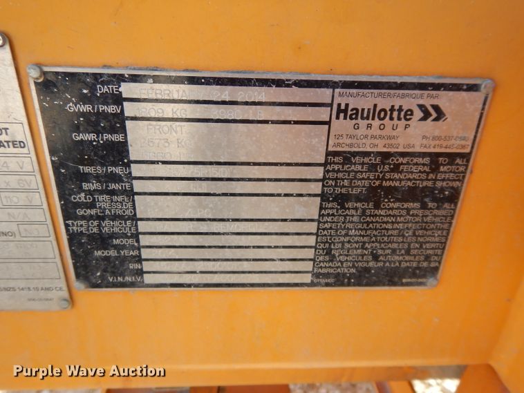 image for item DI8120 2014 Haulotte Biljax 4527A  boom lift