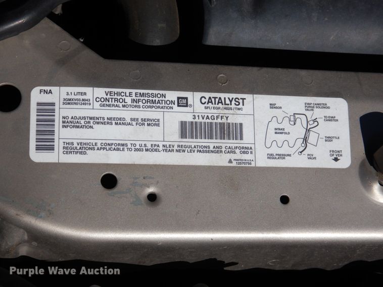 image for item DJ0304 2003 Buick Century