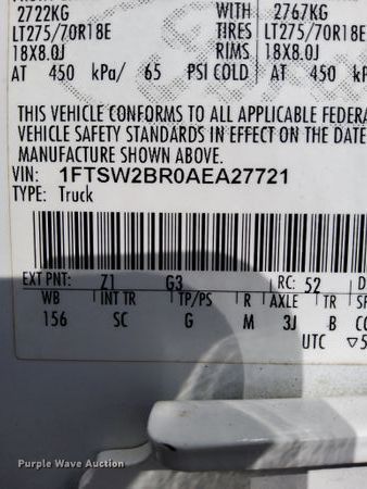 image for item DJ0754 2010 Ford F250 Super Duty King Ranch  Crew Cab pickup truck