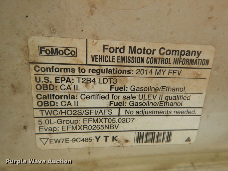 image for item DJ6708 2014 Ford F150  SuperCrew pickup truck