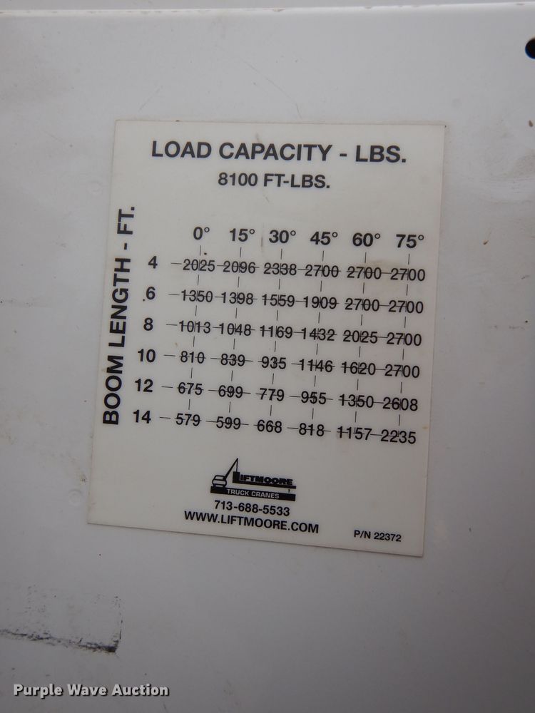 image for item DJ6938 2008 Ford F550 Super Duty  utility truck with crane