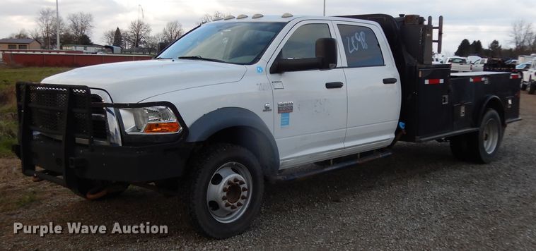 image for item DJ8011 2011 Dodge Ram 5500HD  Crew Cab flatbed truck