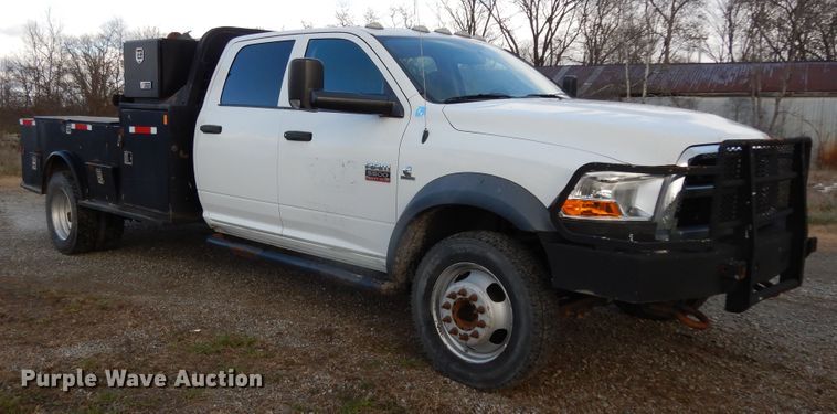 image for item DJ8011 2011 Dodge Ram 5500HD  Crew Cab flatbed truck