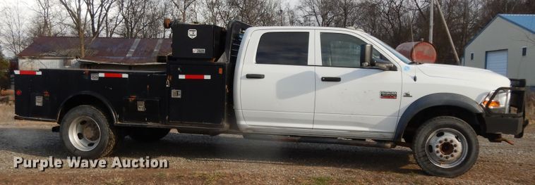 image for item DJ8011 2011 Dodge Ram 5500HD  Crew Cab flatbed truck