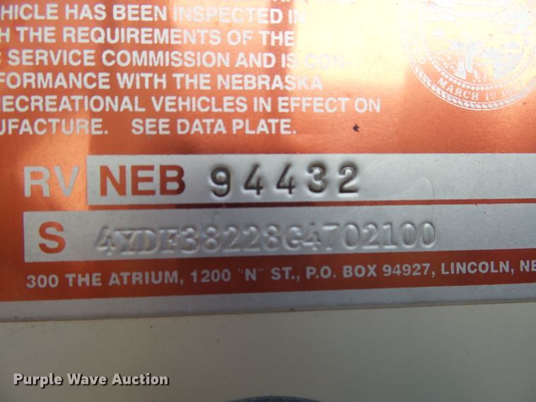 image for item EF9648 2016 Keystone Montana 3820FK  camper