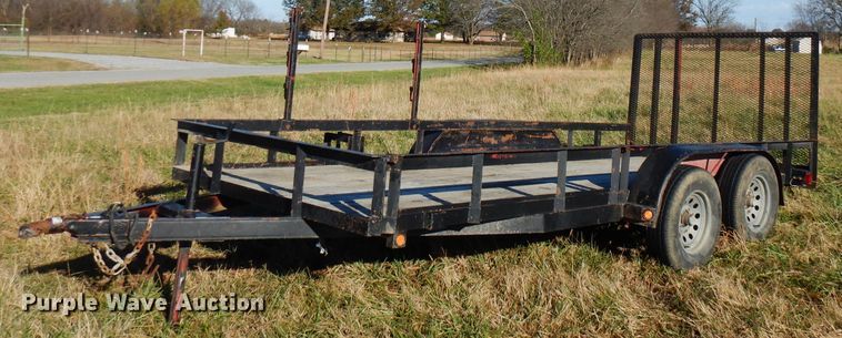 image for item FW9948 Shop built utility trailer