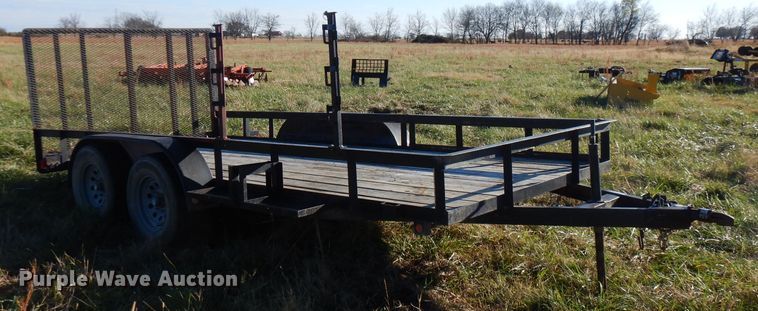 image for item FW9948 Shop built utility trailer