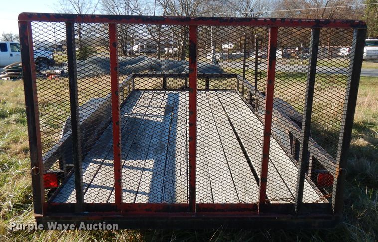 image for item FW9948 Shop built utility trailer