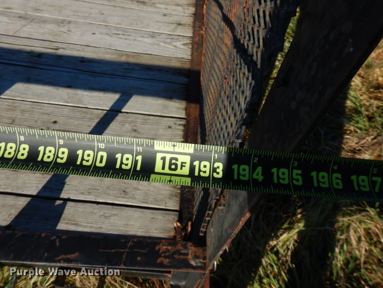 image for item FW9948 Shop built utility trailer