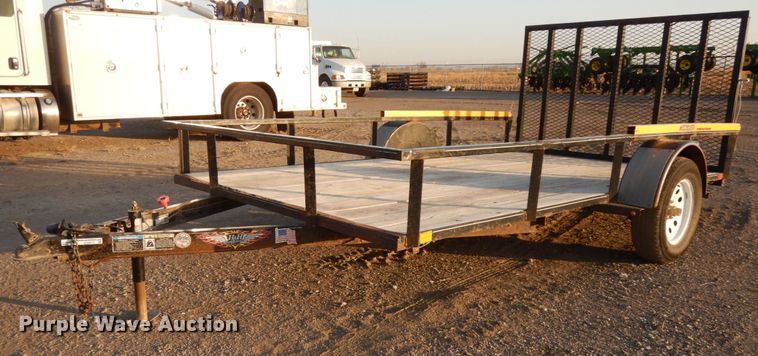 image for item GQ9872 2017 H&H 7X12 utility trailer