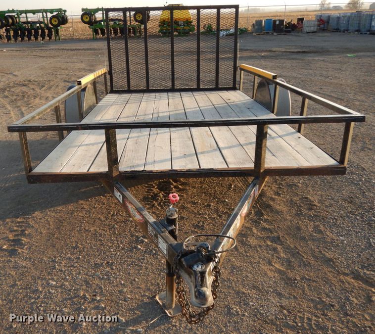 image for item GQ9872 2017 H&H 7X12 utility trailer