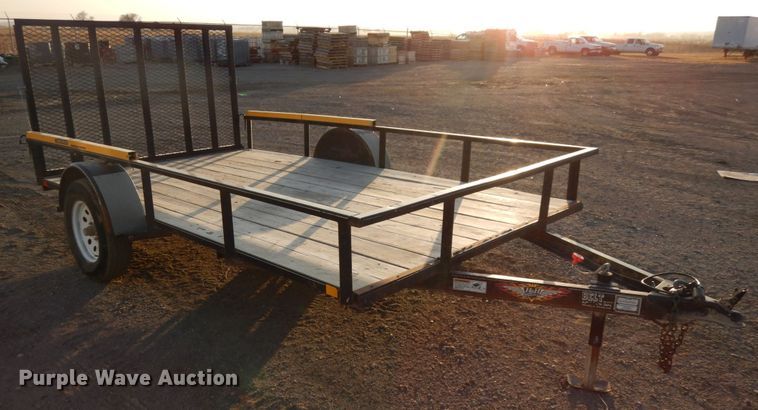 image for item GQ9872 2017 H&H 7X12 utility trailer