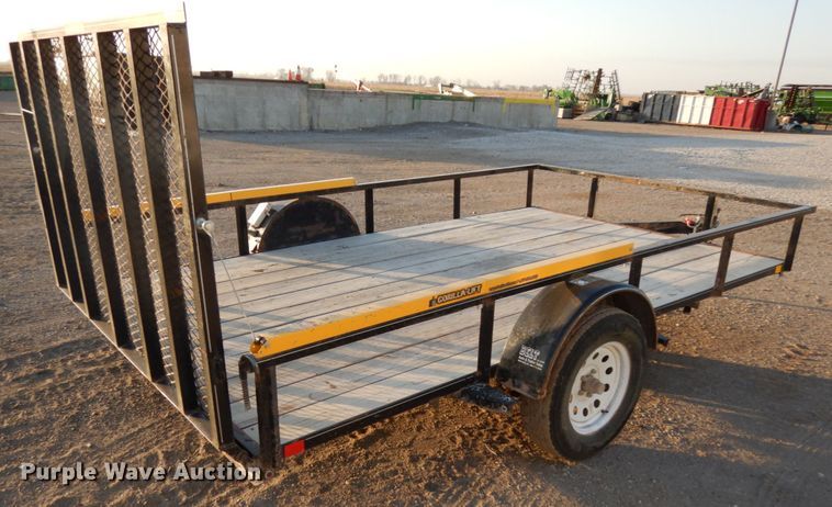 image for item GQ9872 2017 H&H 7X12 utility trailer