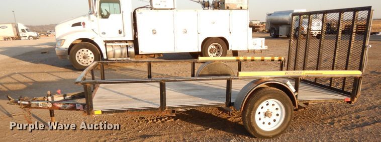 image for item GQ9872 2017 H&H 7X12 utility trailer
