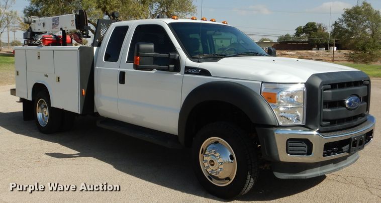 image for item HC9134 2013 Ford F450 Super Duty  utility truck with crane