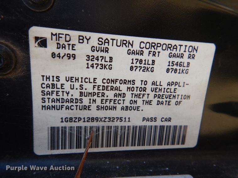 image for item HK9525 1999 Saturn SC SC1