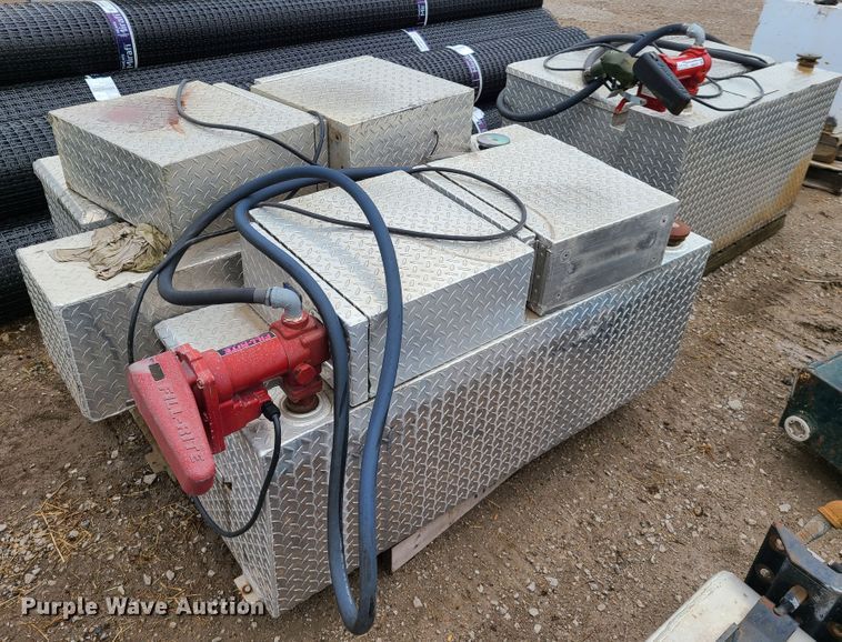 image for item HM9307 (3) aluminum auxiliary fuel tanks/toolboxes