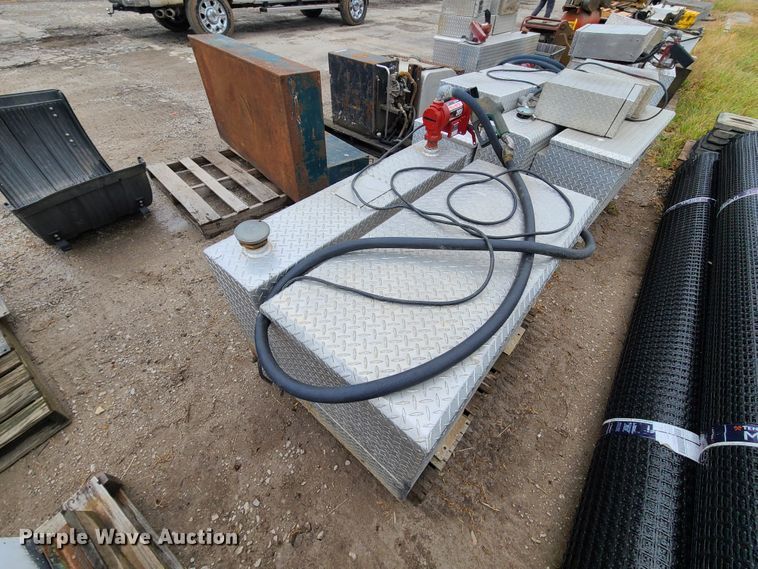 image for item HM9307 (3) aluminum auxiliary fuel tanks/toolboxes