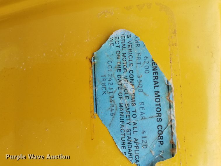 image for item HN9282 1972 Chevrolet Custom Deluxe 20  pickup truck