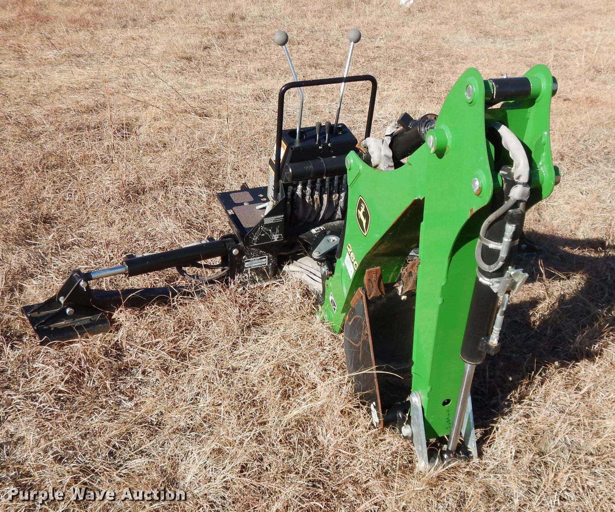 John Deere 260 backhoe attachment in Alma, KS Item DI8167 sold