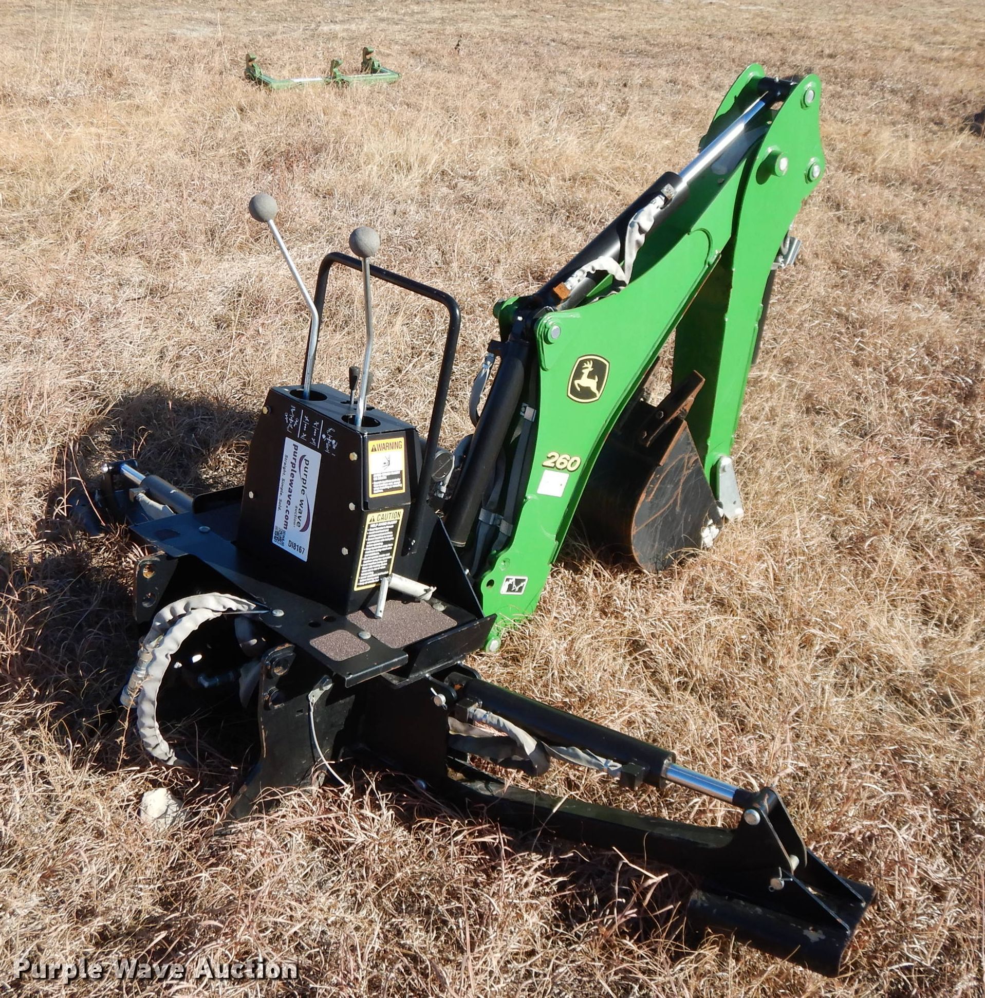 John Deere 260 backhoe attachment in Alma, KS Item DI8167 sold