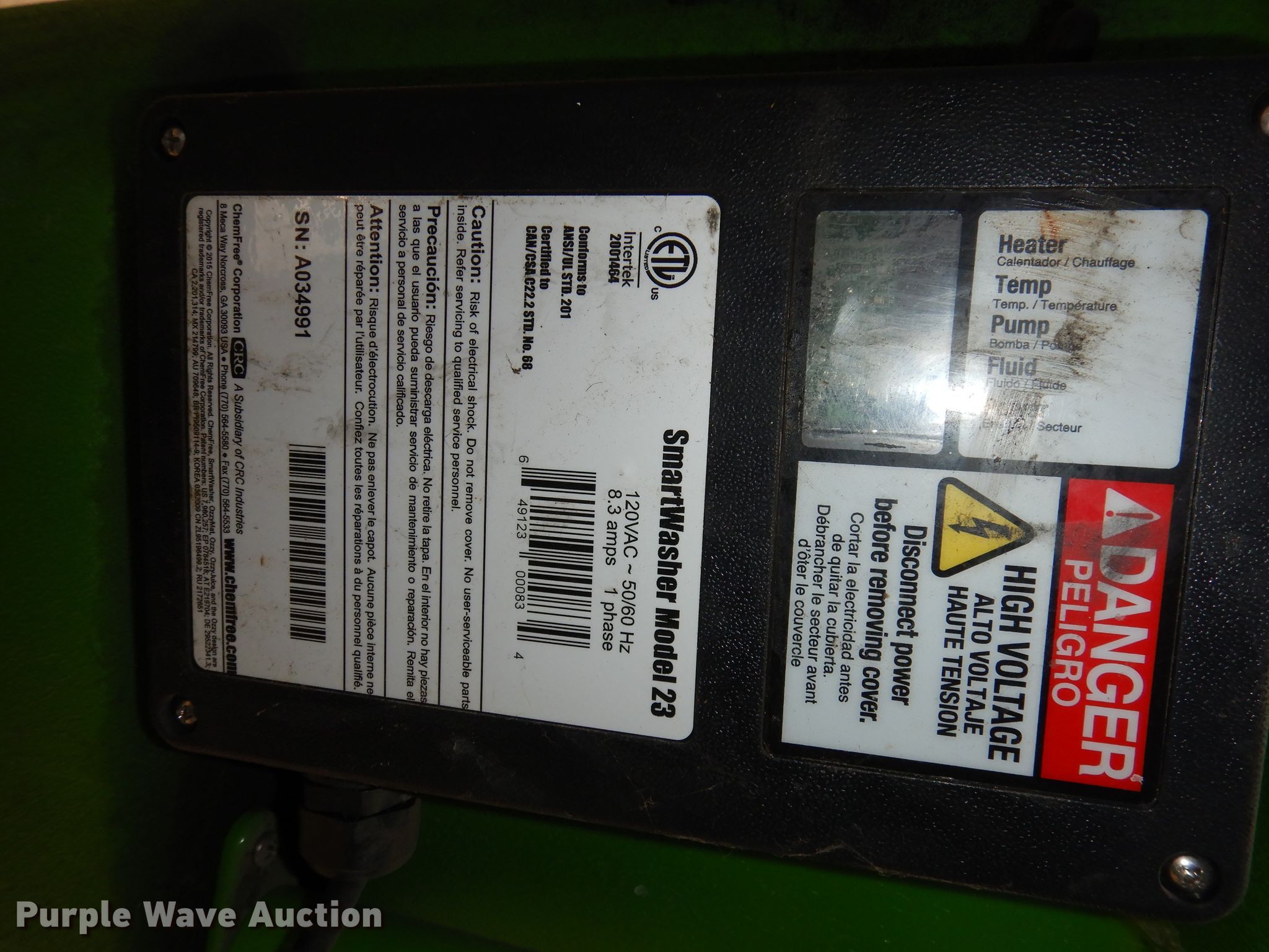 Cintas 23 parts washer in Topeka, KS Item HE9299 sold Purple Wave