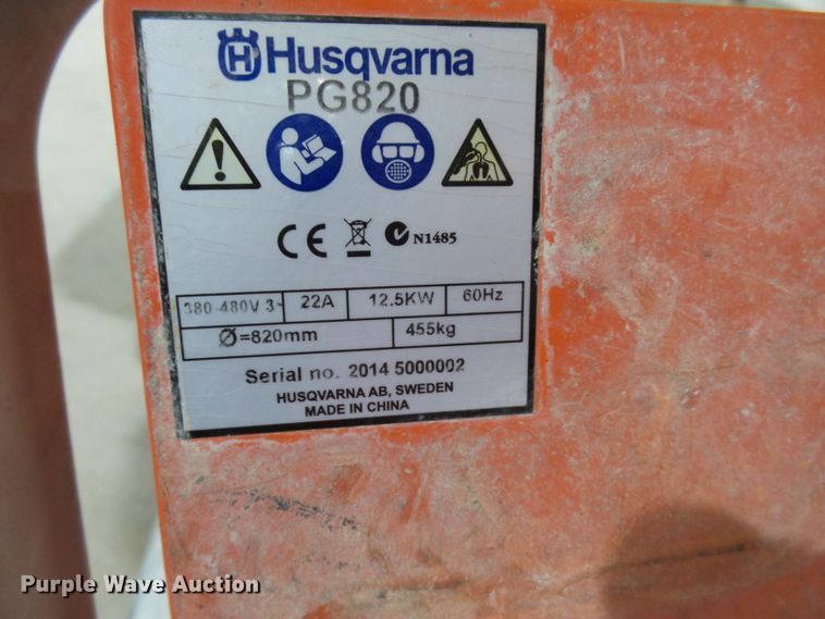 image for item DA3644 Husqvarna PG820 concrete grinder