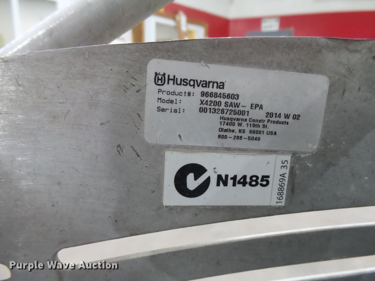 image for item DA3645 Husqvarna GX4200 concrete saw