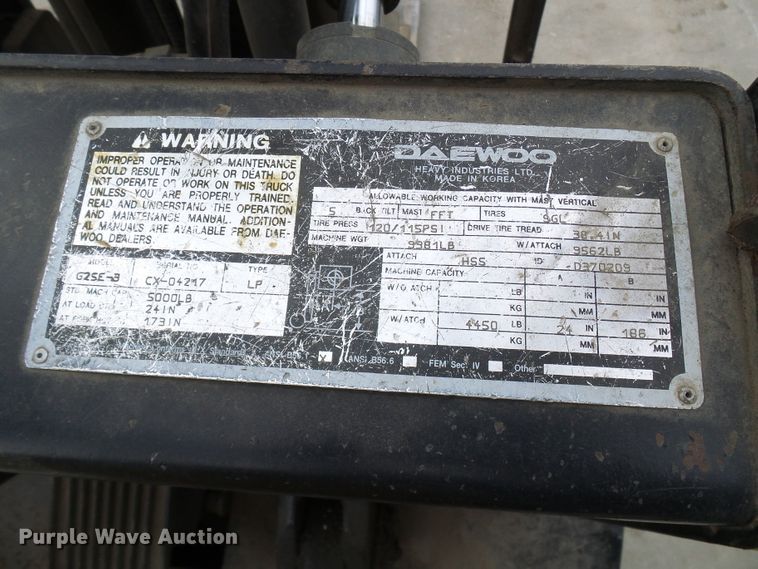 image for item DG2113 Daewoo G25SE  forklift