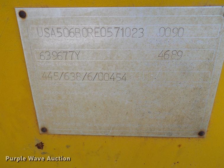 image for item DG2126 1994 JCB 506B  telehandler