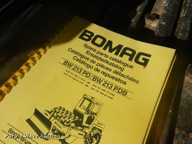 image for item DG4645 1987 Bomag BW213PD  vibratory single drum roller