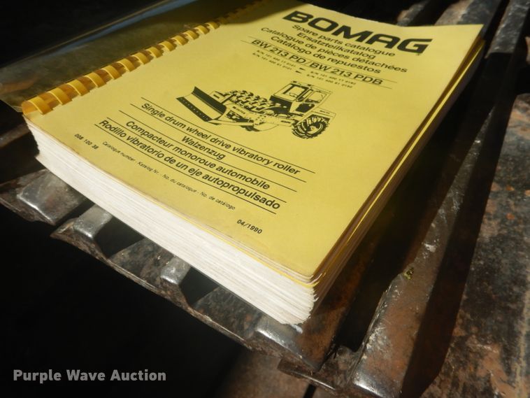 image for item DG4645 1987 Bomag BW213PD  vibratory single drum roller