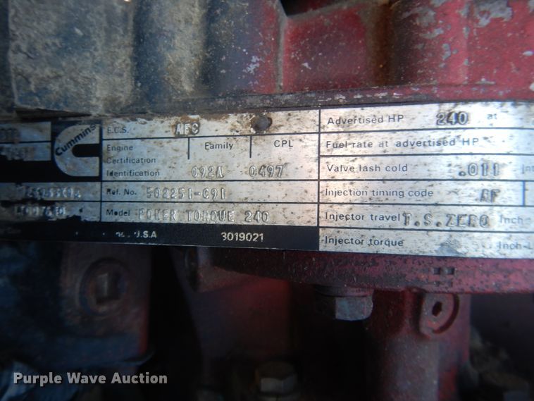 image for item DG4656 1981 International F2574  dump truck