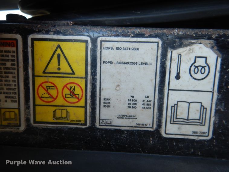 image for item DG4657 2014 Caterpillar 924K  high lift wheel loader