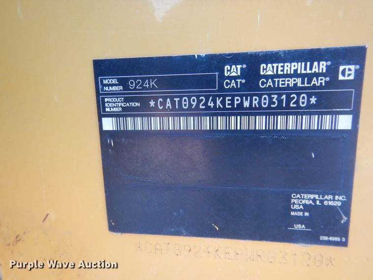 image for item DG4657 2014 Caterpillar 924K  high lift wheel loader