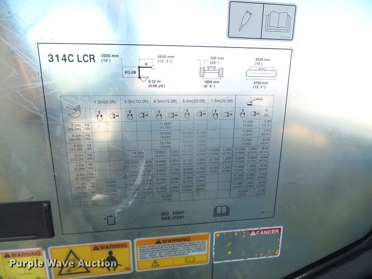 image for item DG8370 2006 Caterpillar 314CL CR  excavator
