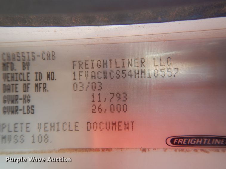 image for item DG8388 2004 Freightliner Business Class M2  winch truck