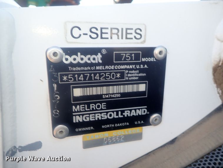 image for item DI7310 1996 Bobcat 751  skid steer loader