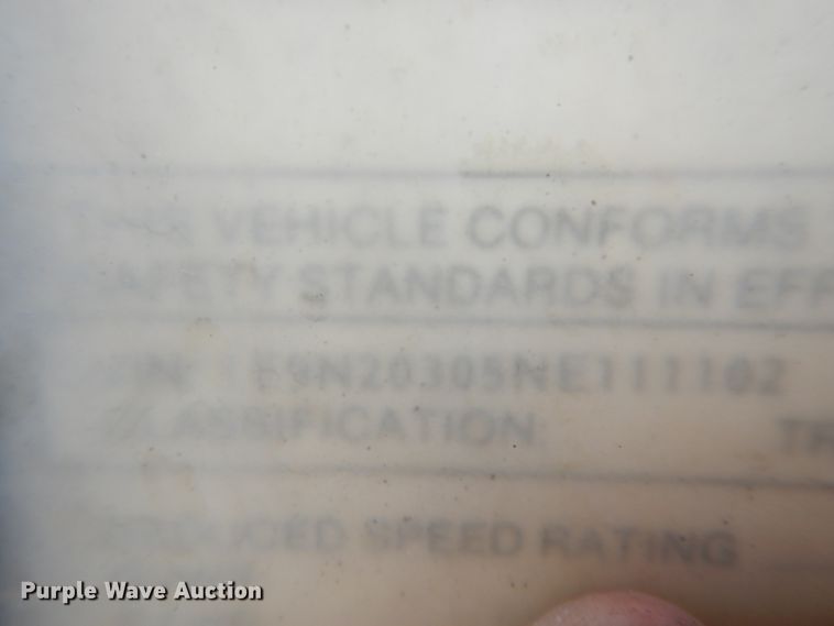 image for item DI8009 1992 Etnyre lowboy equipment trailer