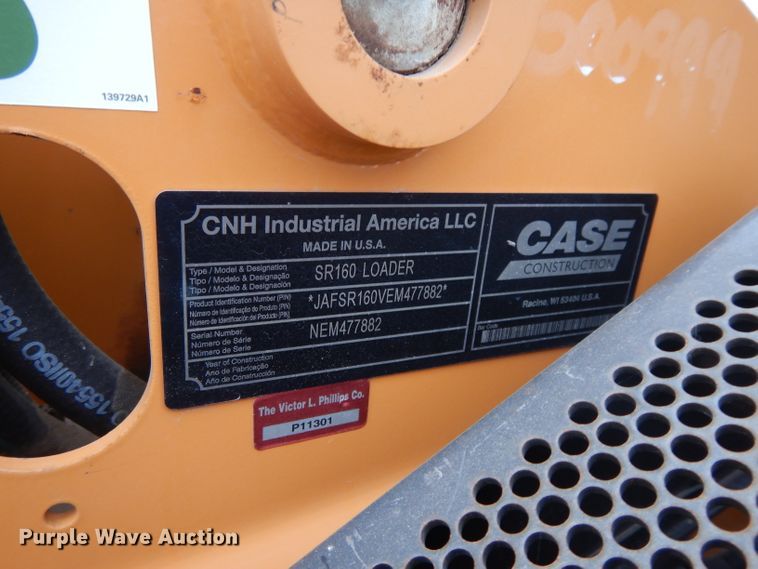 image for item DI8015 Case SR160  skid steer loader