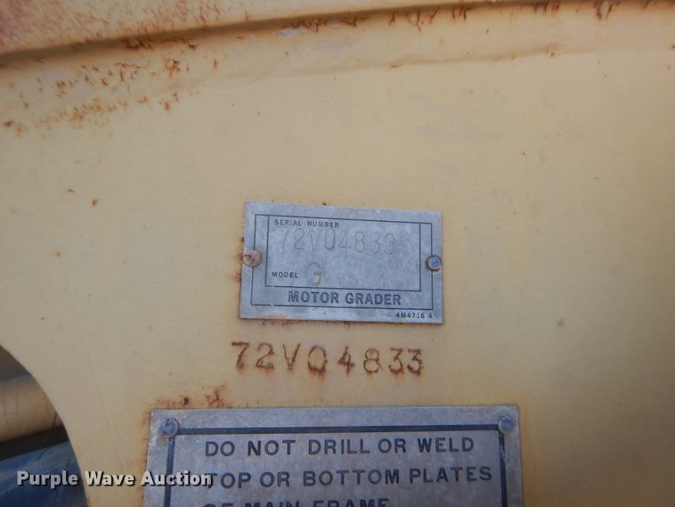 image for item DJ2077 1980 Caterpillar 140G  motor grader