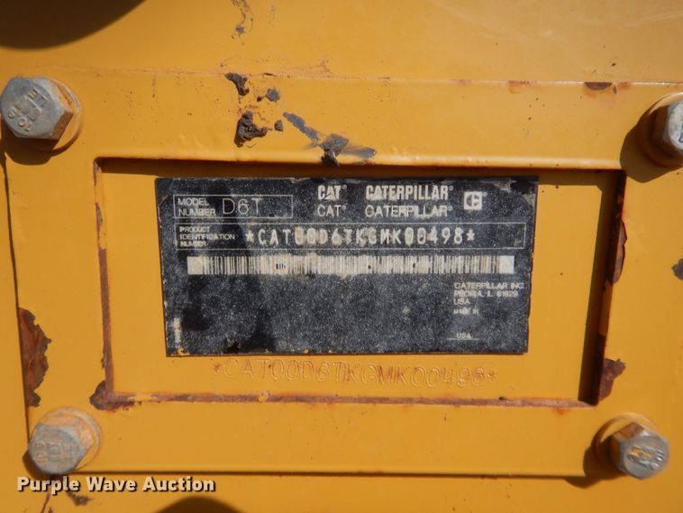 image for item DJ2095 2012 Caterpillar D6T XL  dozer