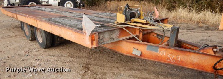 image for item DJ5794 1987 Evans Plugge T202D7 tilt deck equipment trailer