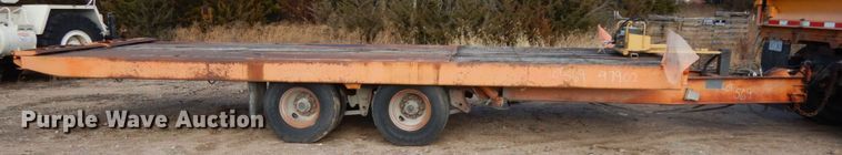 image for item DJ5794 1987 Evans Plugge T202D7 tilt deck equipment trailer