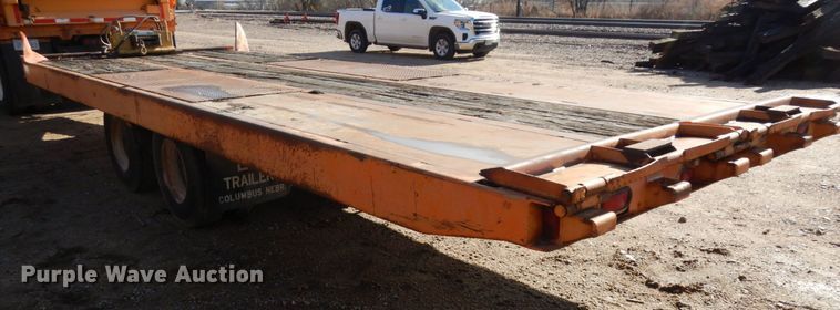 image for item DJ5794 1987 Evans Plugge T202D7 tilt deck equipment trailer