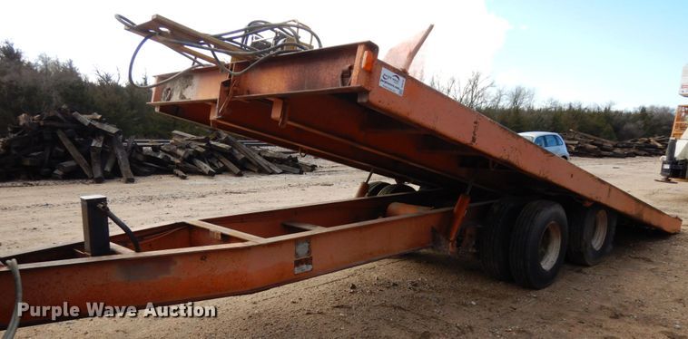 image for item DJ5794 1987 Evans Plugge T202D7 tilt deck equipment trailer